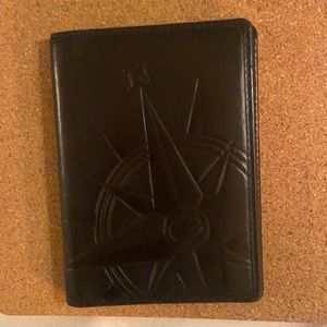 1 each Embossed Coach Leather Passport Holders